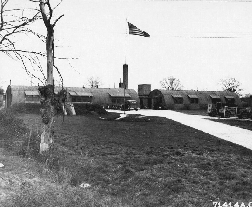 Headquarters buildings at Framlingham, Suffolk, England (Station 153) in March 1945. (Source: Wikipedia) 