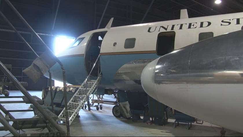 Former Air Force One awaits restoration at Museum of Aviation