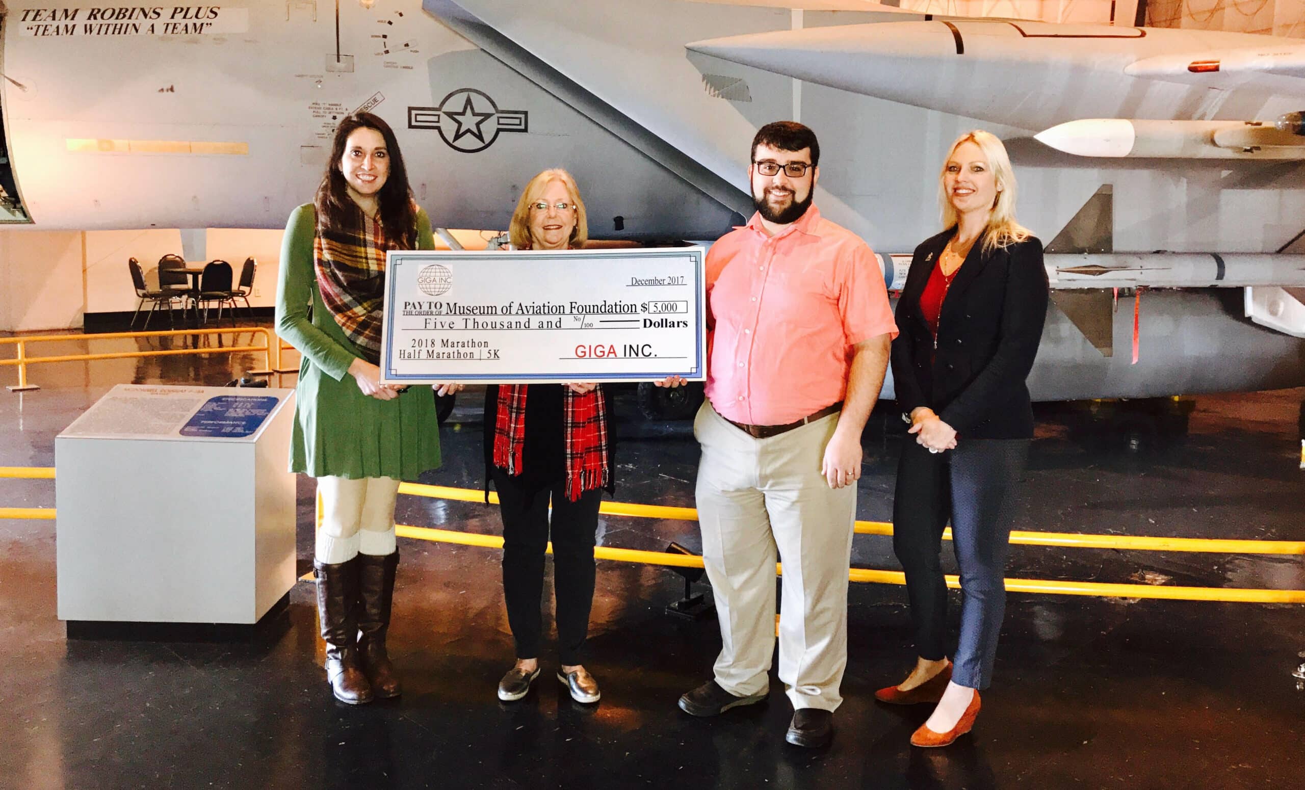 GIGA Inc. Donation to the Museum of Aviation Foundation