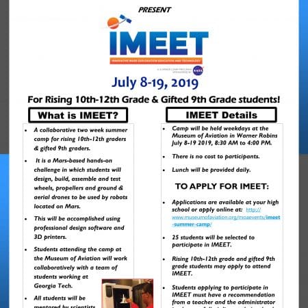 IMEET Summer Camp- Rising 10th - 12th Grade Students & Gifted 9th Grade Students