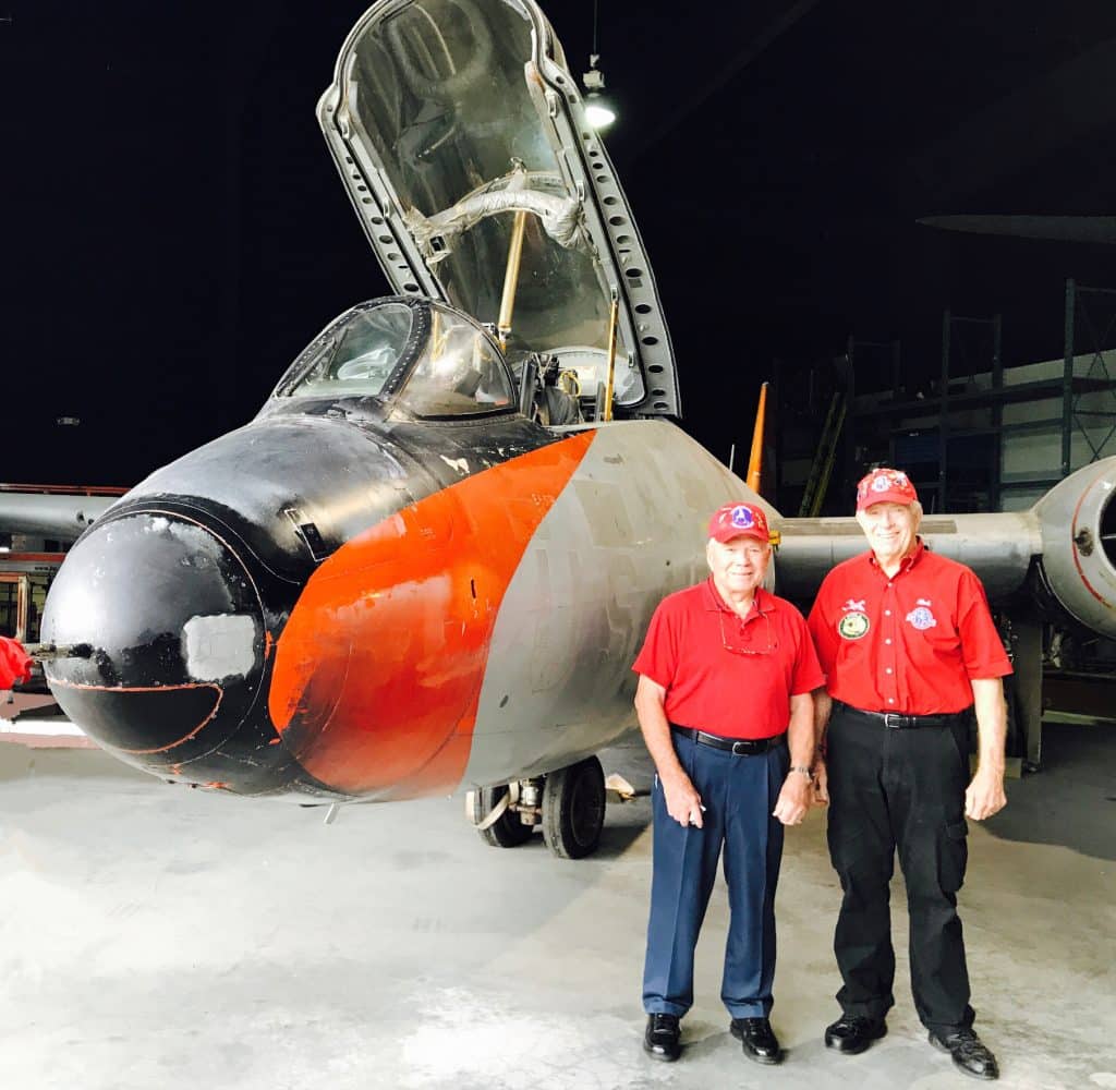 VETERANS REUNITING WITH THEIR JET BOMBER