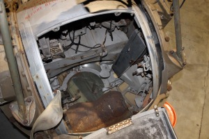 View inside the ball turret. 